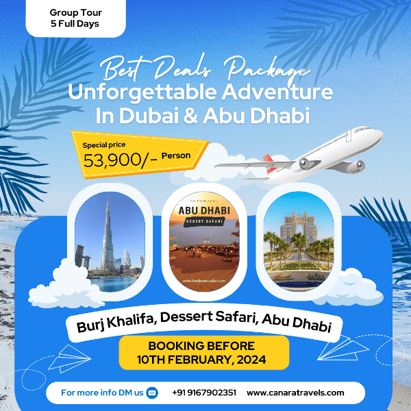 Discover the Wonders of Dubai and Abu Dhabi: A 5-Day Tour Package.
